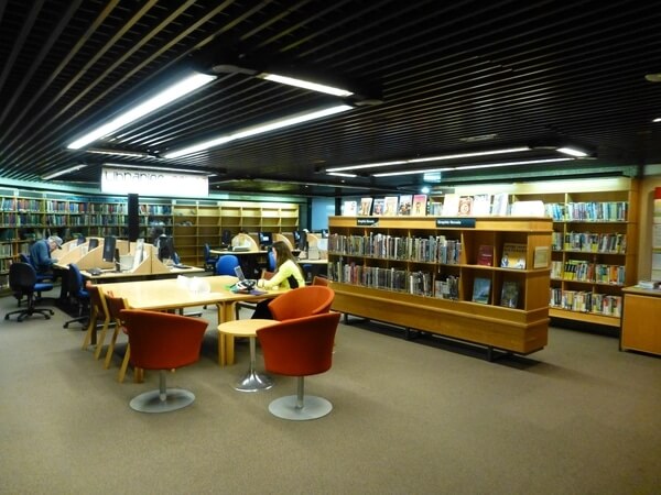 Barbican Centre library London free workspaces