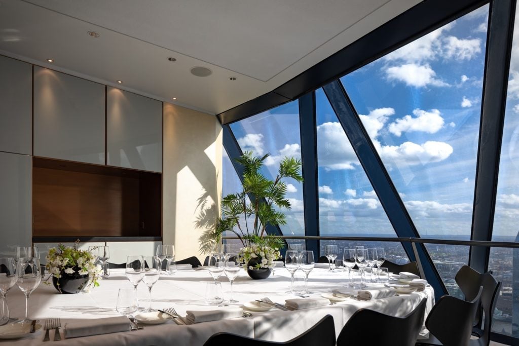 Searcys at the Gherkin conference venue
