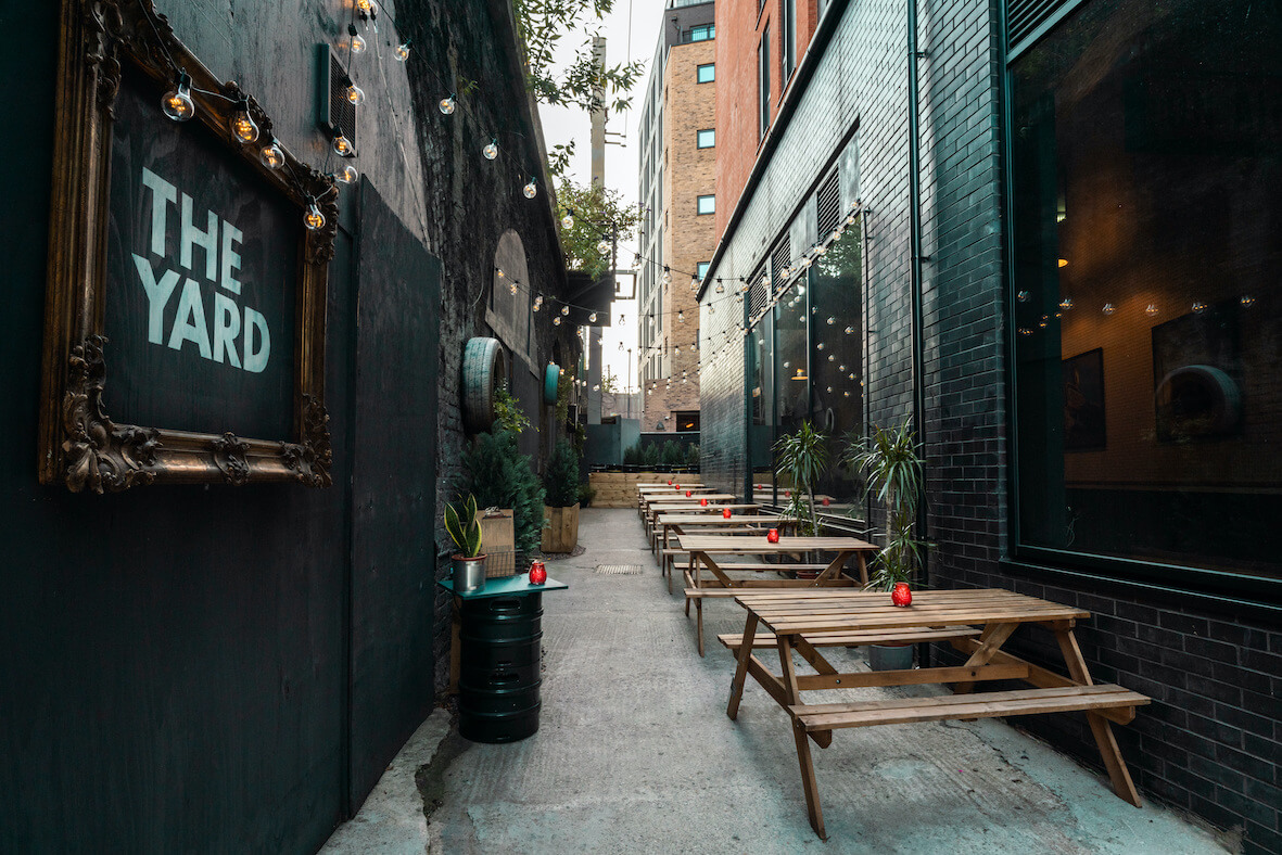 the yard